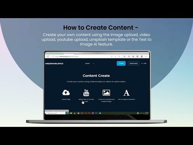 Creating content on Underworldpics tutorial video